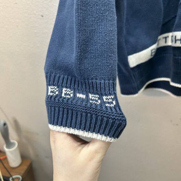 Brimwick BATTLESHIP NORTH CAROLINA BB 55 Sweater Military Nautical Navy VTG M - Picture 6 of 11